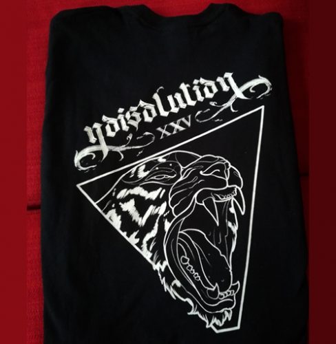 Noisolution XXV - T-Shirt (beidseitiger Druck / Front Noisolution - Back Tiger)