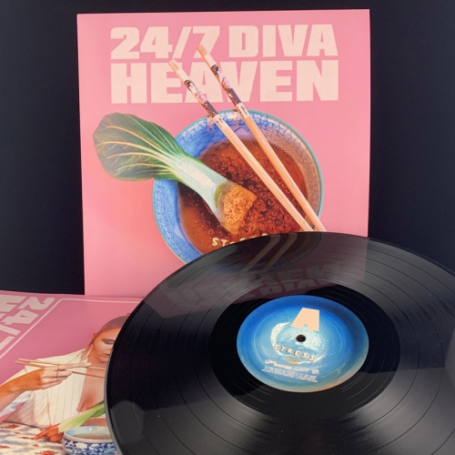 24/7 Diva Heaven - Stress - LP (first Edition white 140 Gr Vinyl + Poster + DLC)