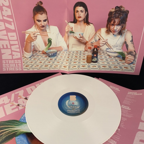 24/7 Diva Heaven - Stress - LP (first Edition white 140 Gr Vinyl + Poster + DLC)