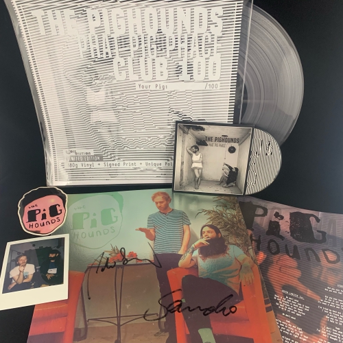 The Pighounds - Phat Pig Phace - CLUB 100 (strictly limited 180gr transparentes Vinyl, signiertes Bandfoto, CD, Sticker, u.v.m.)